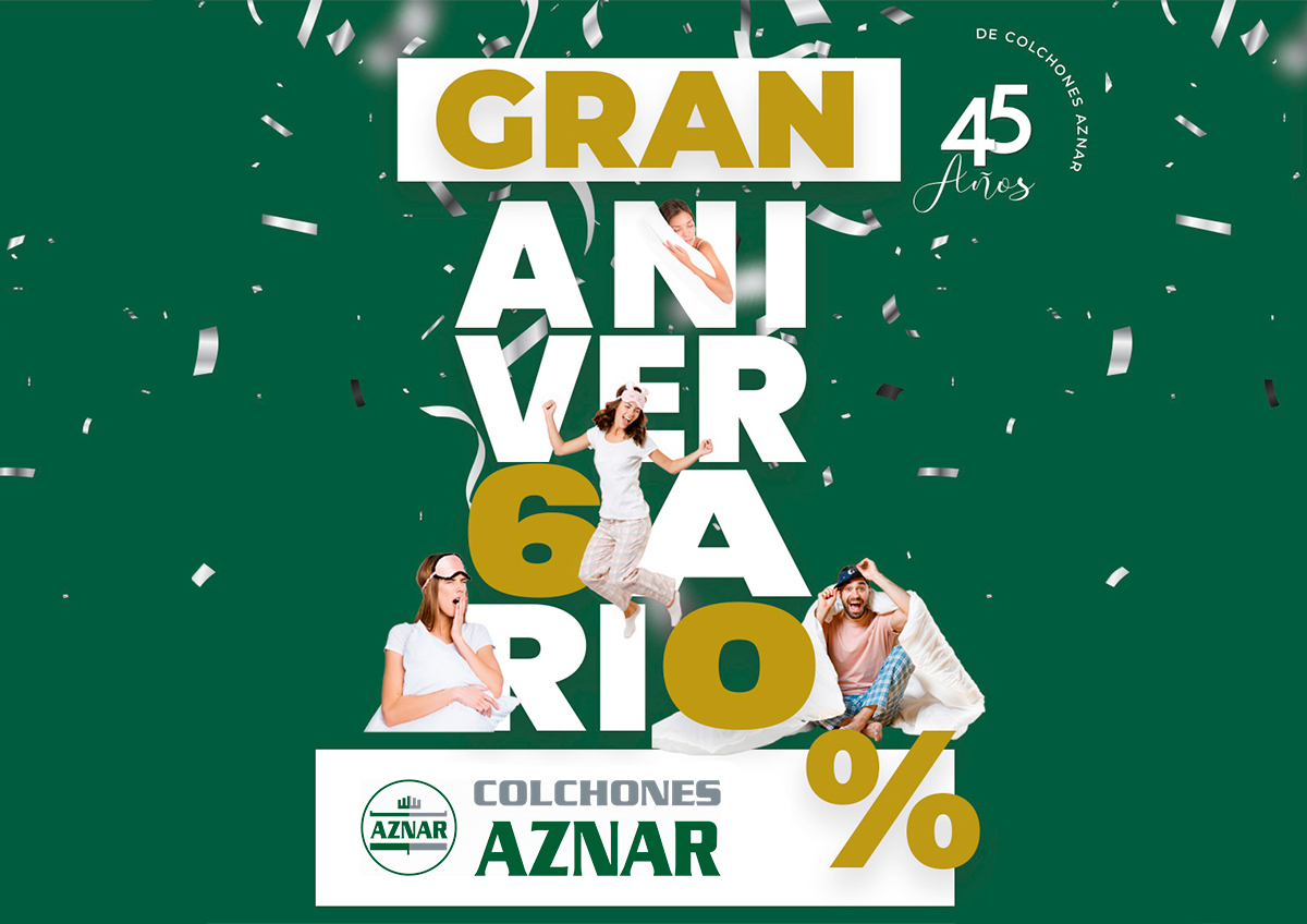 Colchones Aznar 45 aniversario