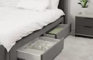 cama con cajones de almacenamiento